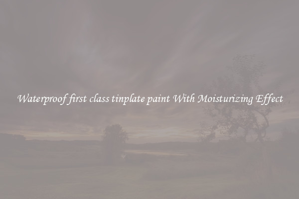 Waterproof first class tinplate paint With Moisturizing Effect
