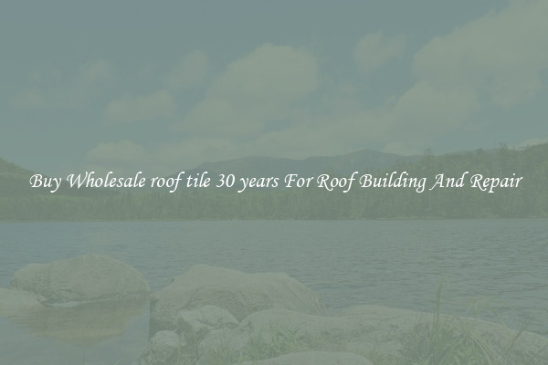 Buy Wholesale roof tile 30 years For Roof Building And Repair