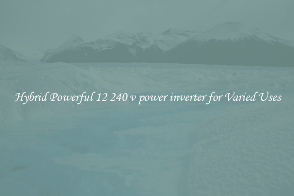 Hybrid Powerful 12 240 v power inverter for Varied Uses