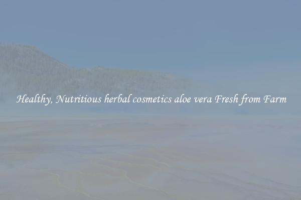 Healthy, Nutritious herbal cosmetics aloe vera Fresh from Farm