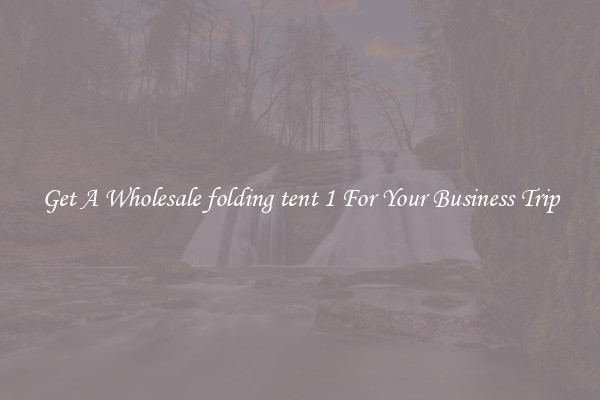 Get A Wholesale folding tent 1 For Your Business Trip