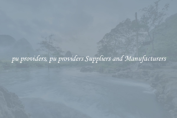 pu providers, pu providers Suppliers and Manufacturers