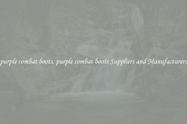 purple combat boots, purple combat boots Suppliers and Manufacturers